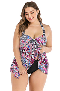 Tankini estampado geometrico